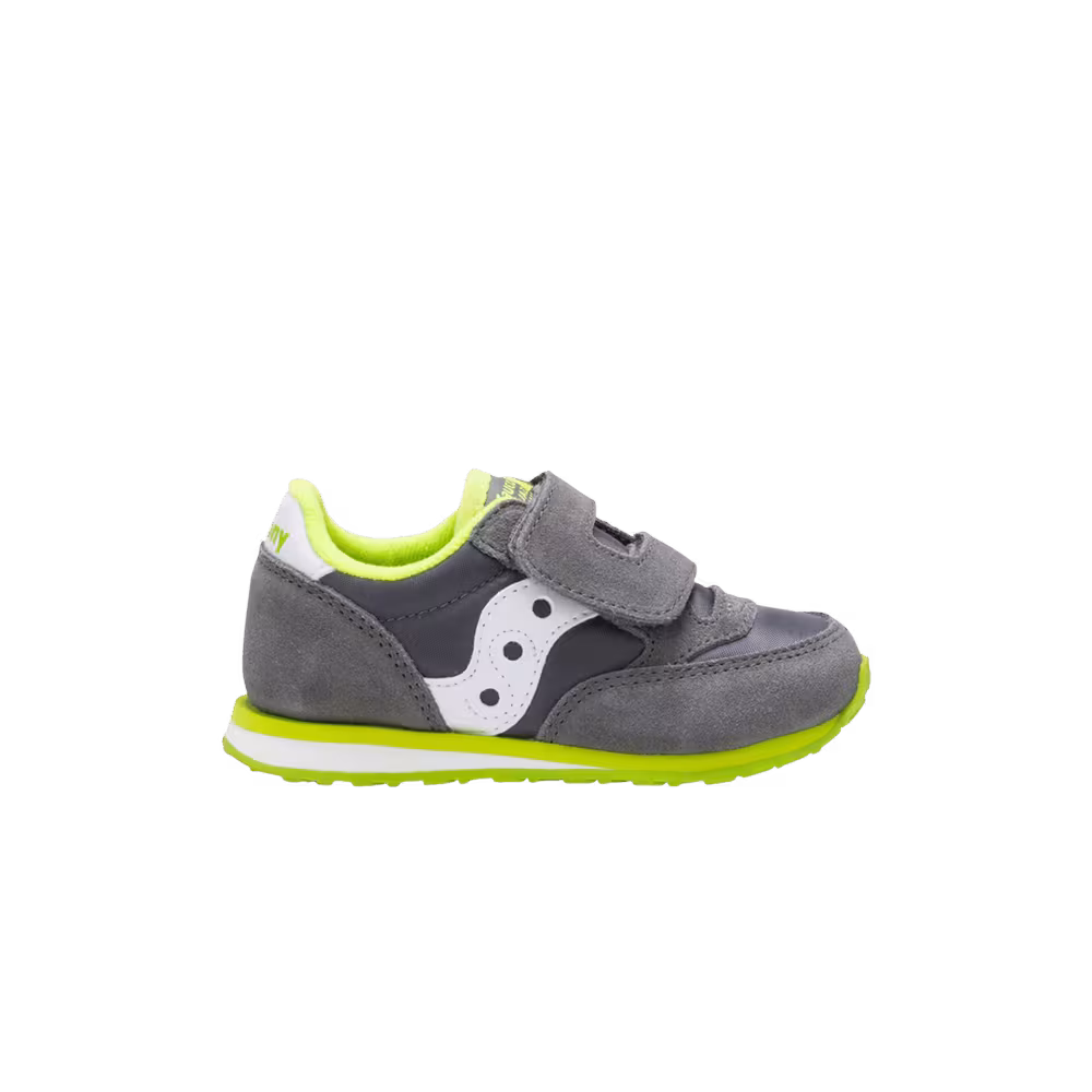 Saucony Jazz Hook & Loop Little Kid Grey Lime