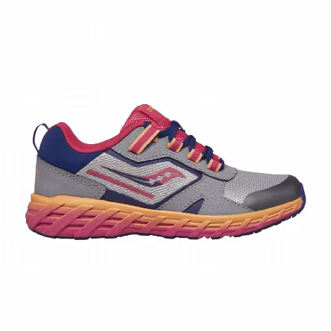 Saucony Wind Shield 2.0 Big Kid 'Grey Pink Gradient'
