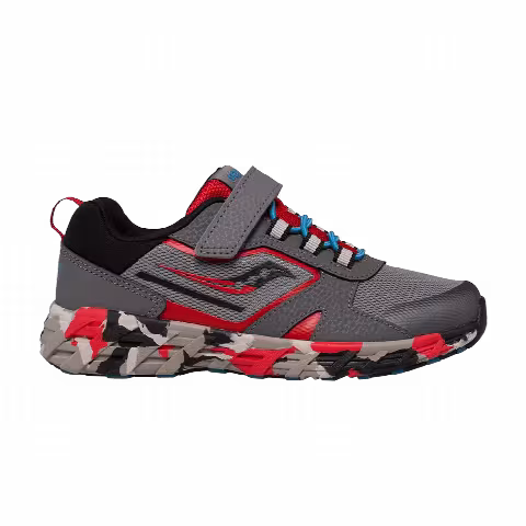 Saucony Wind Shield 2.0 A/C Big Kid 'Grey Red Camo'