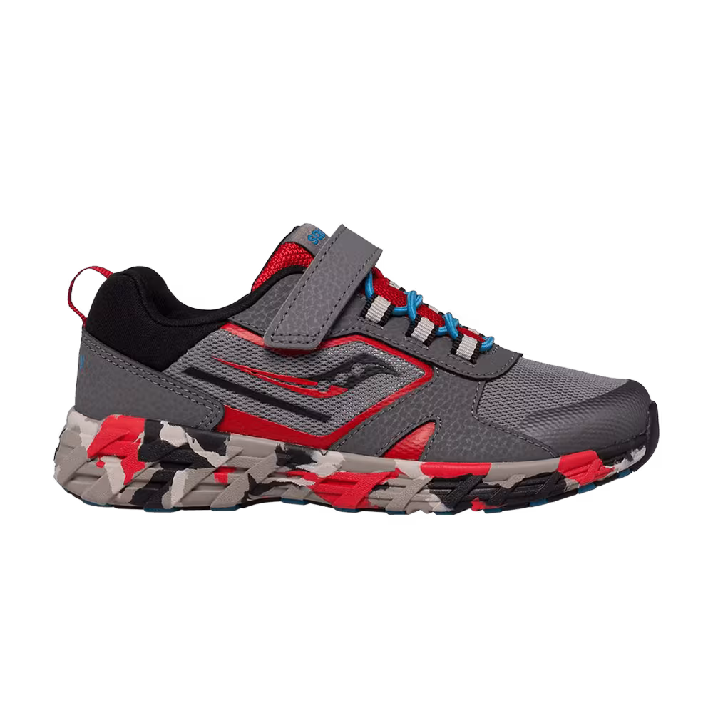 Saucony Wind Shield 2.0 A/C Big Kid Grey Red Camo
