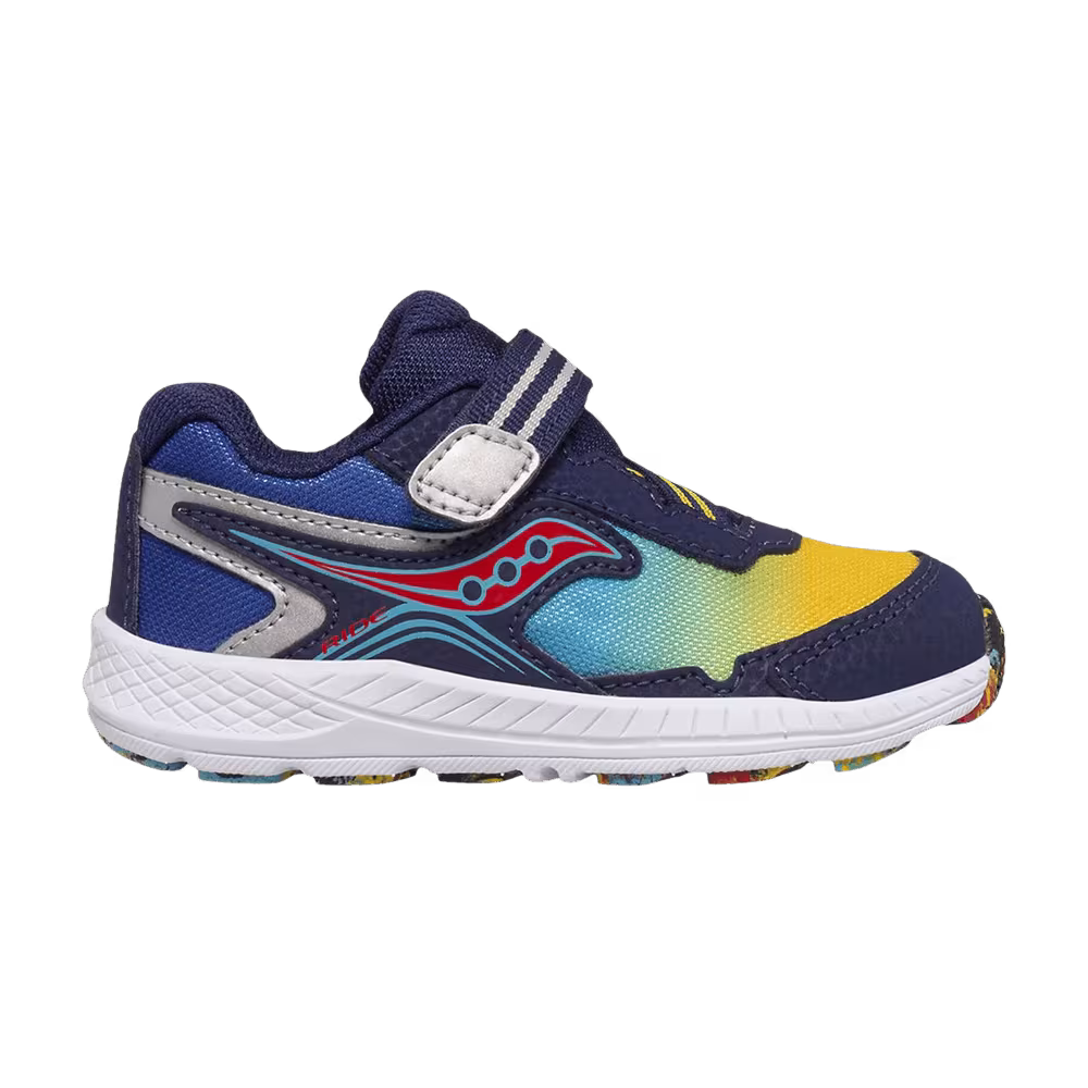 Saucony Ride 10 Little Kid Blue Yellow