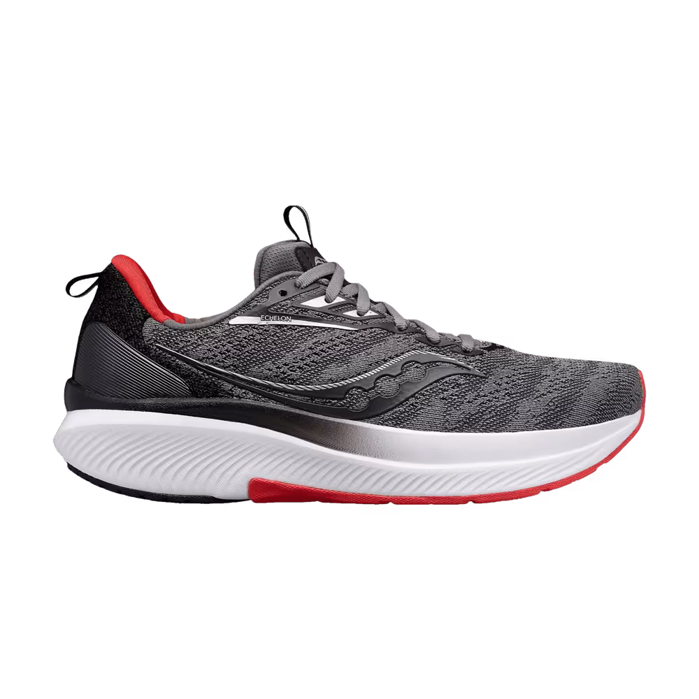 Saucony Echelon 9 Wide Charcoal Red Sky