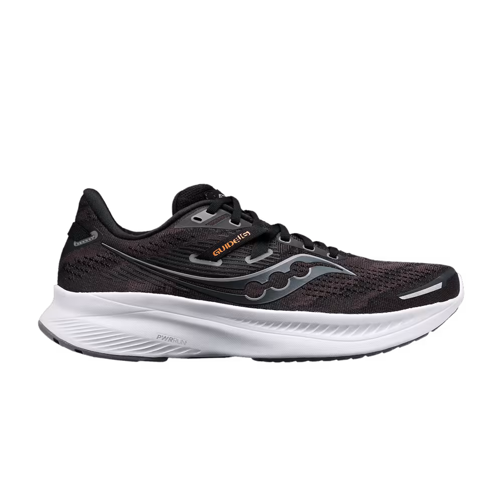 Saucony Women's Guide 16 Wide Black Orange White