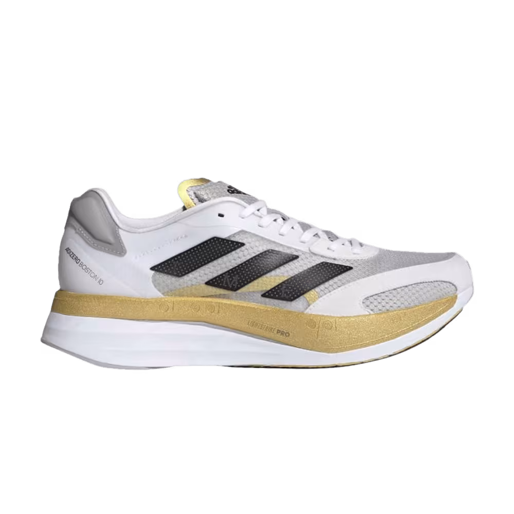 Adidas Adizero Boston 10 TME White Gold Metallic