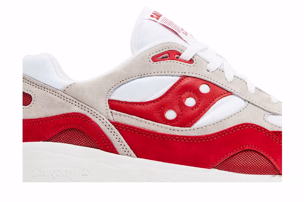 Saucony Shadow 6000 White Red, view 3