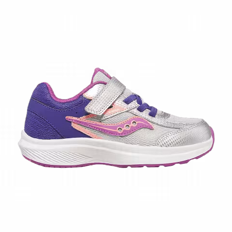 Saucony Cohesion KDZ A/C Big Kid 'Purple Silver Pink'