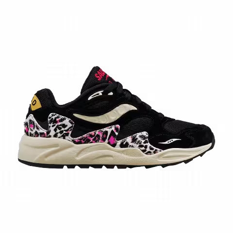 Saucony Wmns Grid Shadow 2 'Black Pink Leopard'