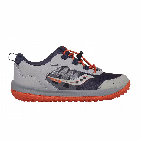 Saucony Aura KDZ Big Kid 'Grey Orange Navy'