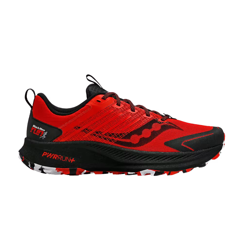 Black Men Run x Saucony Ride TR2 Red Black