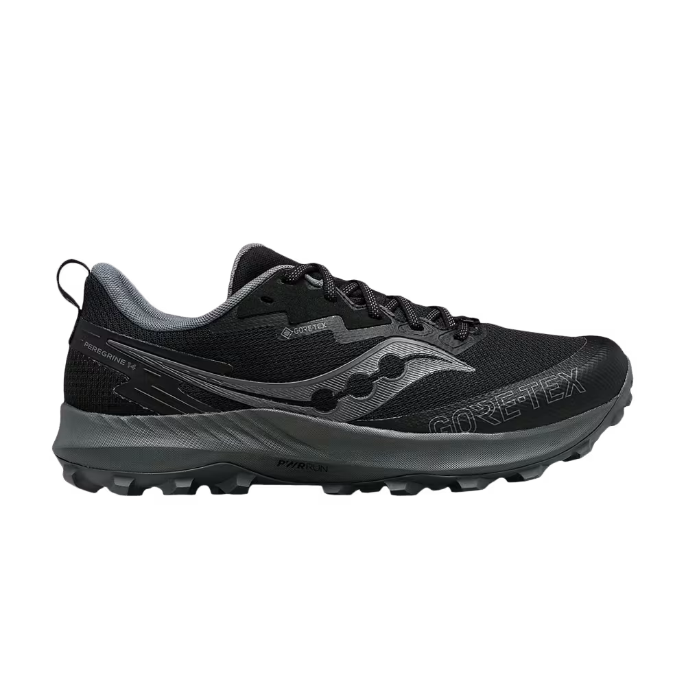 Saucony Women's Peregrine 14 GORE-TEX Black Carbon