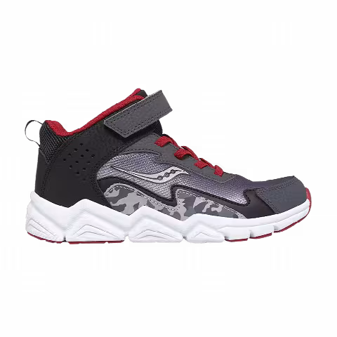 Saucony Flash A/C Mid Big Kid 'Grey Red Camo'