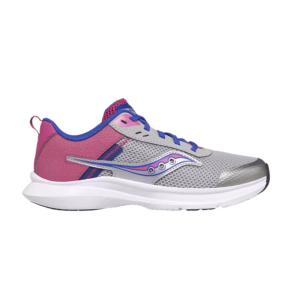 Saucony Axon 3 Big Kid Grey Fuchsia