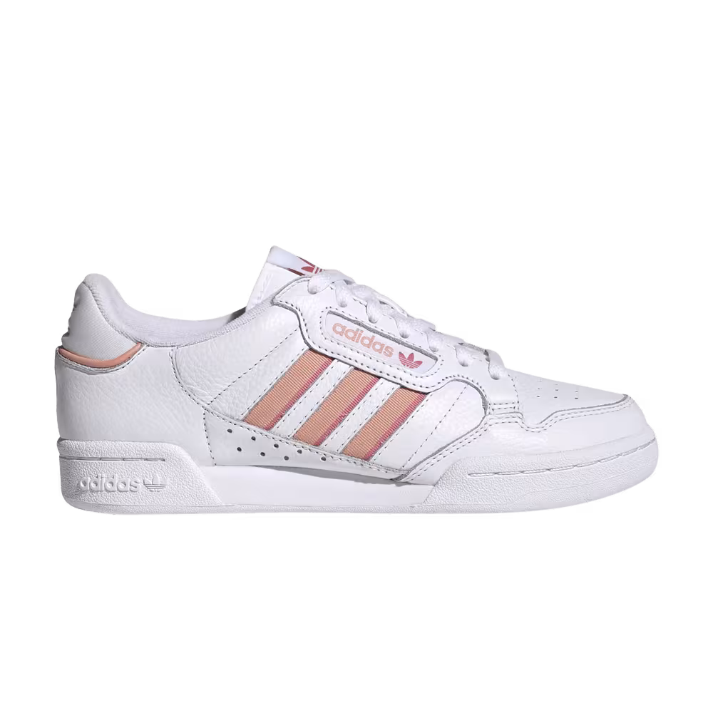Adidas Women's Continental 80 Stripes White Rose Tone