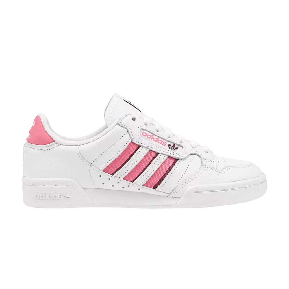 Adidas Women's Continental 80 Stripes White Rose Tone