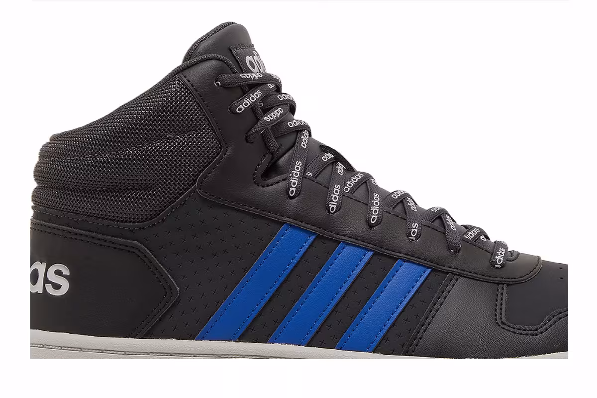 Adidas Hoops 2.0 Mid Carbon Royal Blue, view 3