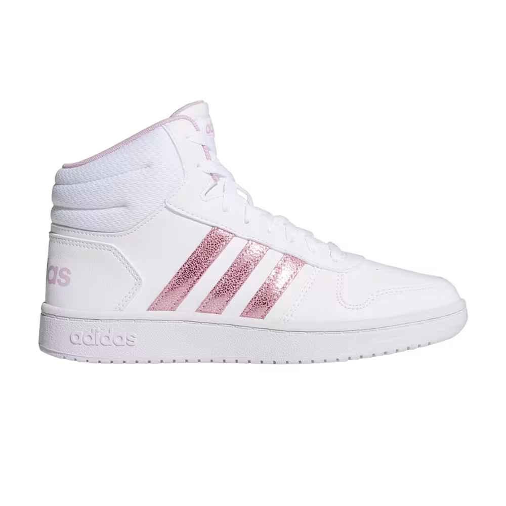 Adidas Hoops Mid 2.0 J White Clear Lilac