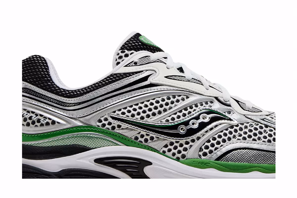 Saucony ProGrid Omni 9 KDZ Big Kid Silver Green, view 3