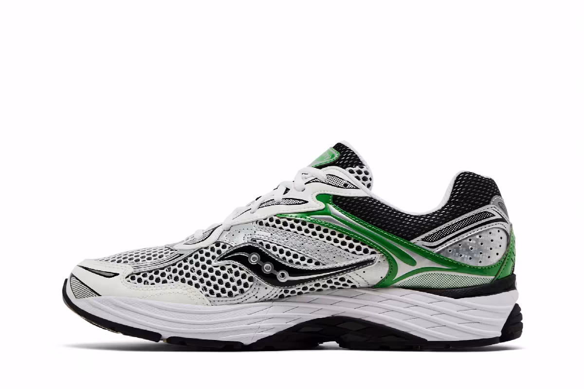Saucony ProGrid Omni 9 KDZ Big Kid Silver Green, view 4
