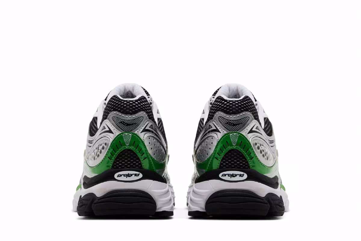 Saucony ProGrid Omni 9 KDZ Big Kid Silver Green, view 7
