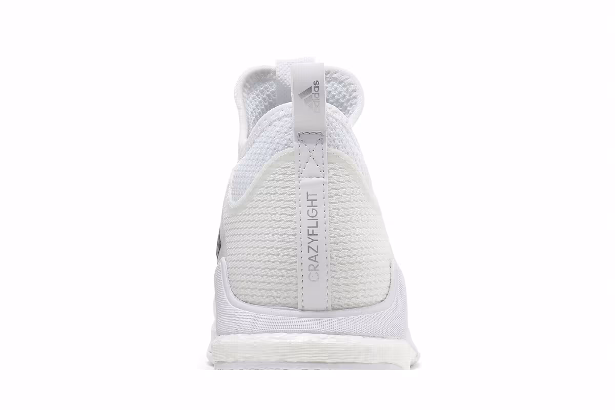 Adidas Women's Crazyflight Mid White Black, view 8