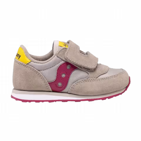 Saucony Jazz Hook & Loop Little Kid 'Taupe Burgundy'