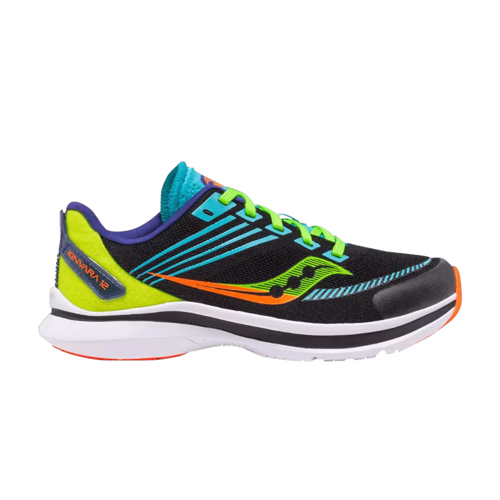 Saucony Kinvara 12 Big Kid Black Green