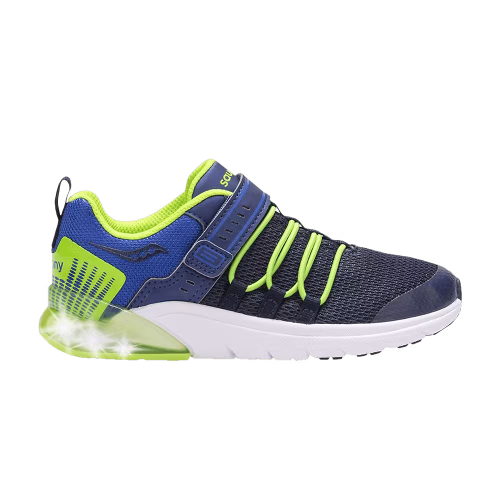 Saucony Flash Glow 2.0 Big Kid Navy Green