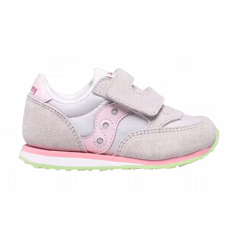 Saucony Jazz Hook & Loop Little Kid 'Grey Pink'
