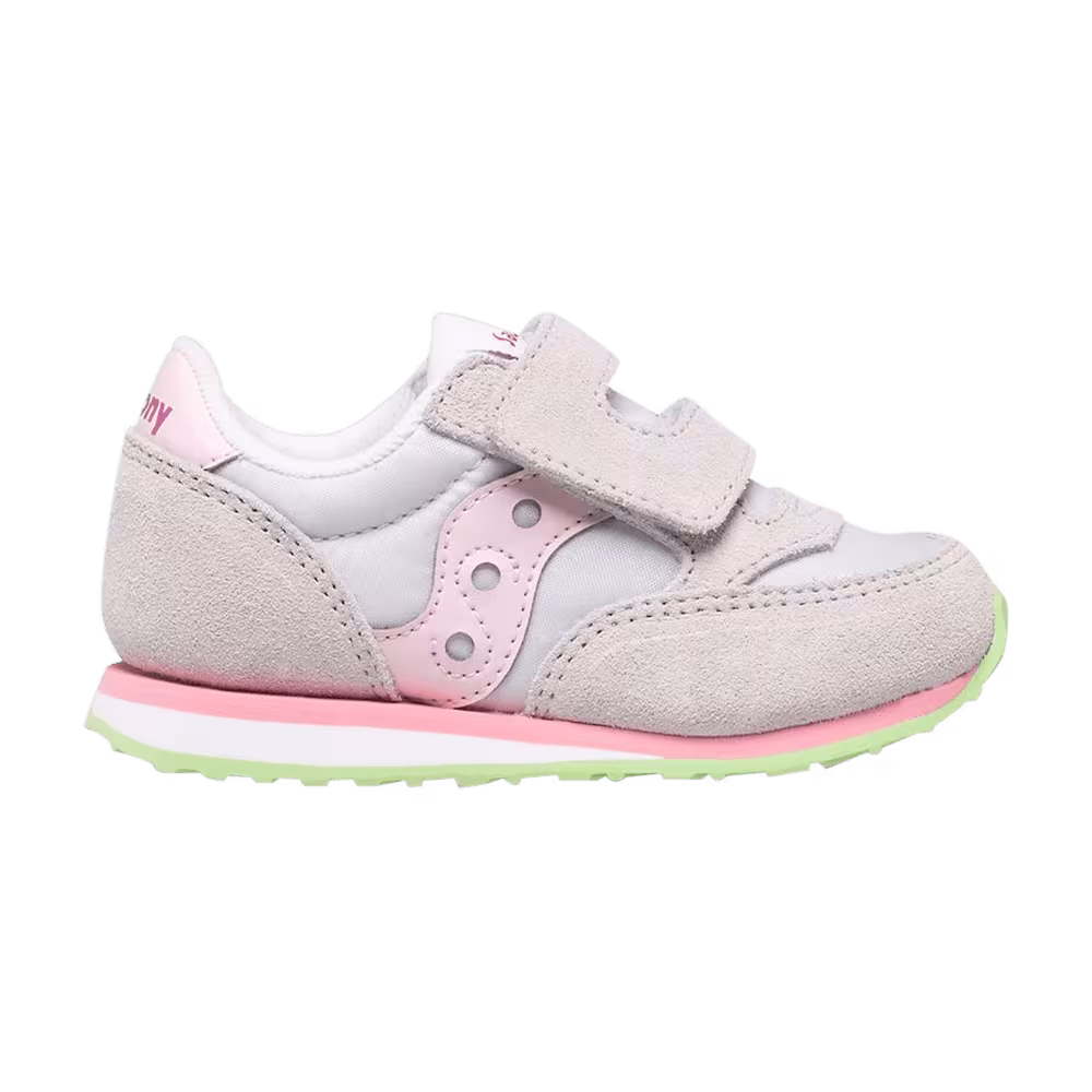 Saucony Jazz Hook & Loop Little Kid Grey Pink
