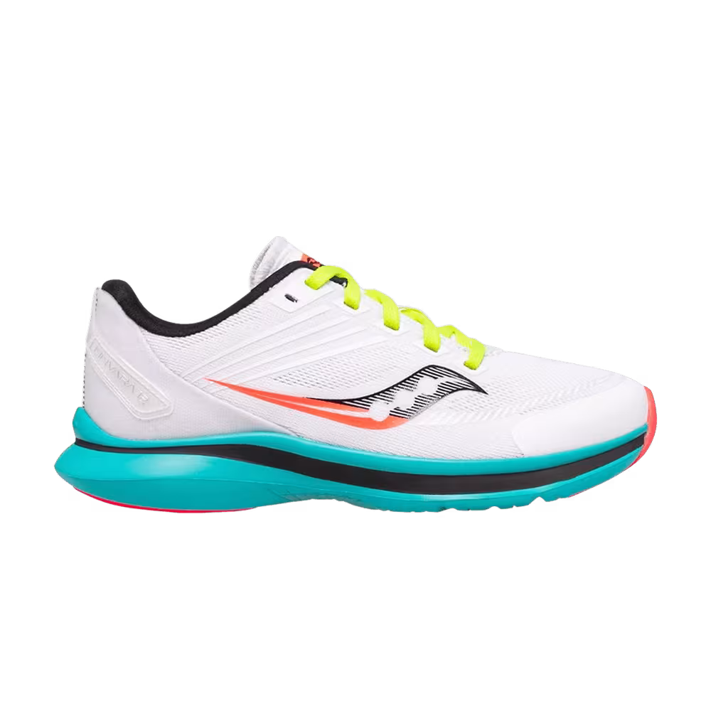 Saucony Kinvara 12 Big Kid White Citron