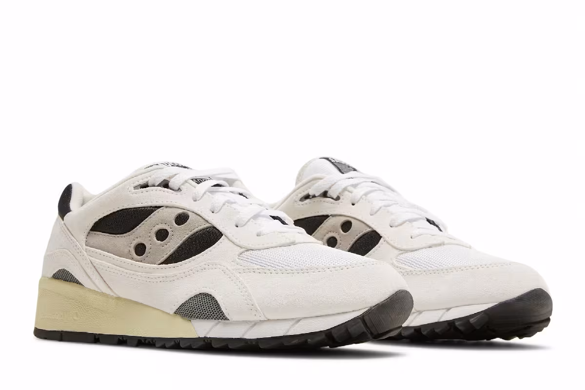 Saucony Shadow 6000 White Black, view 9
