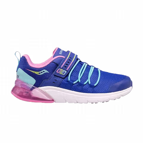 Saucony Flash Glow 2.0 Big Kid 'Navy Pink'