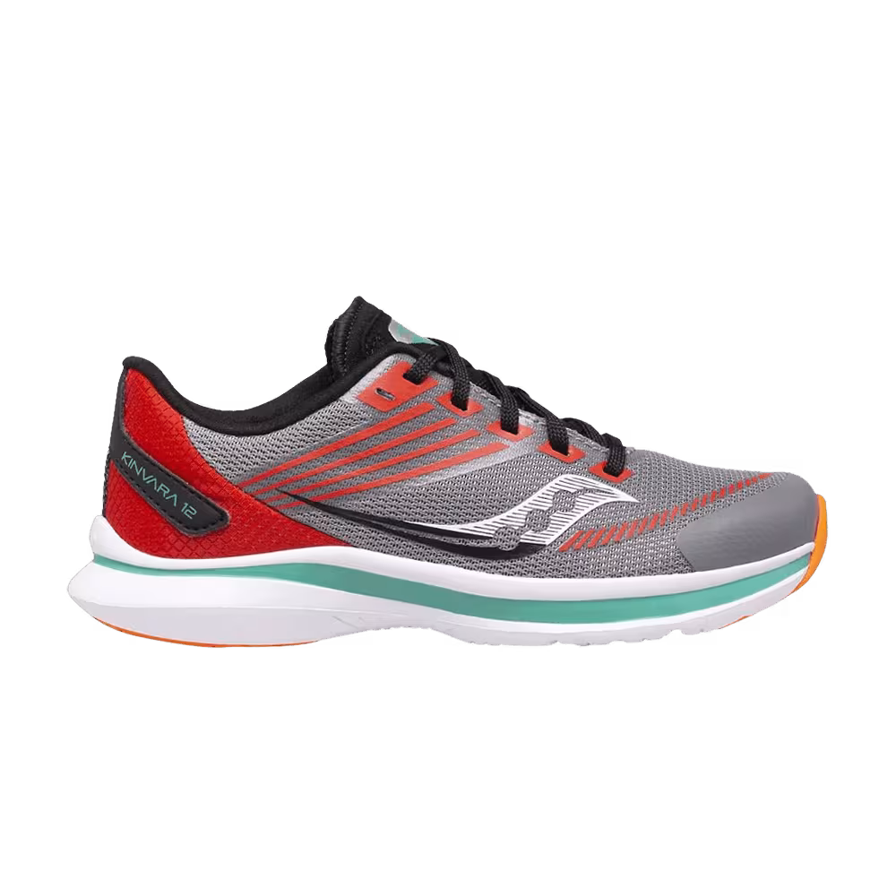 Saucony Kinvara 12 Big Kid Grey Orange
