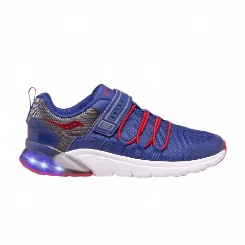 Saucony Flash Glow 2.0 Big Kid 'Navy Red'