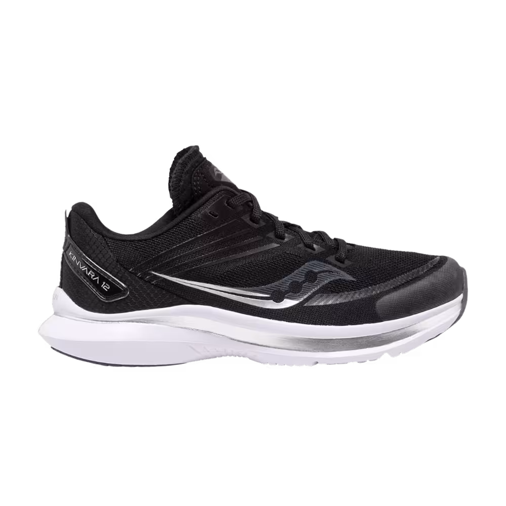 Saucony Kinvara 12 Big Kid Black White