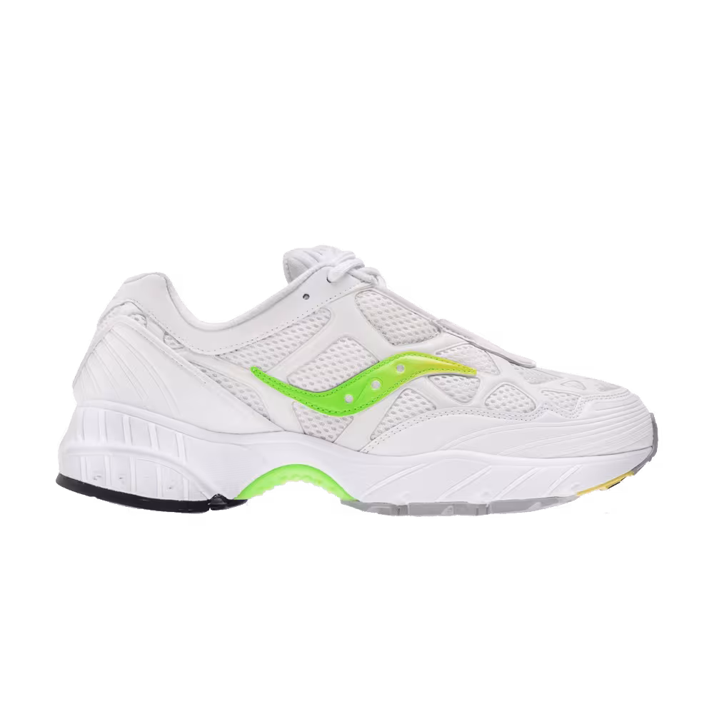 Kith x Saucony Grid Web Neon Lime
