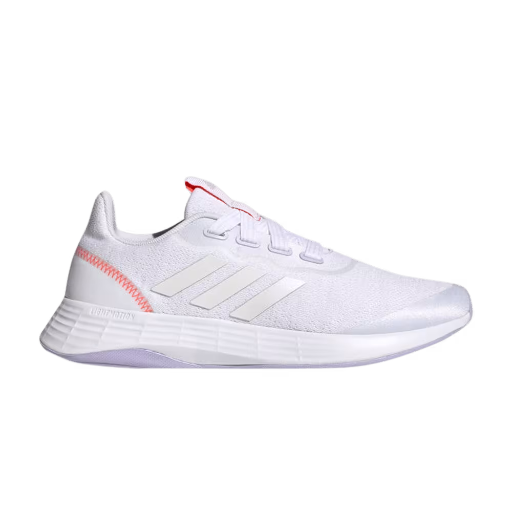 Adidas Women's QT Racer Sport Cloud White Purple Tint