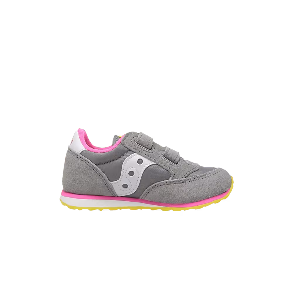 Saucony Toddlers Baby Jazz HL Grey Pink