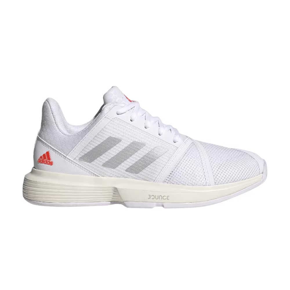 Adidas Women's CourtJam Bounce White Silver Metallic