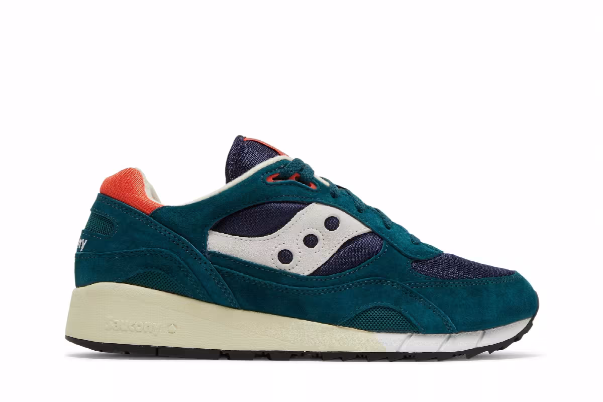 Saucony Shadow 6000 Green Navy, view 2