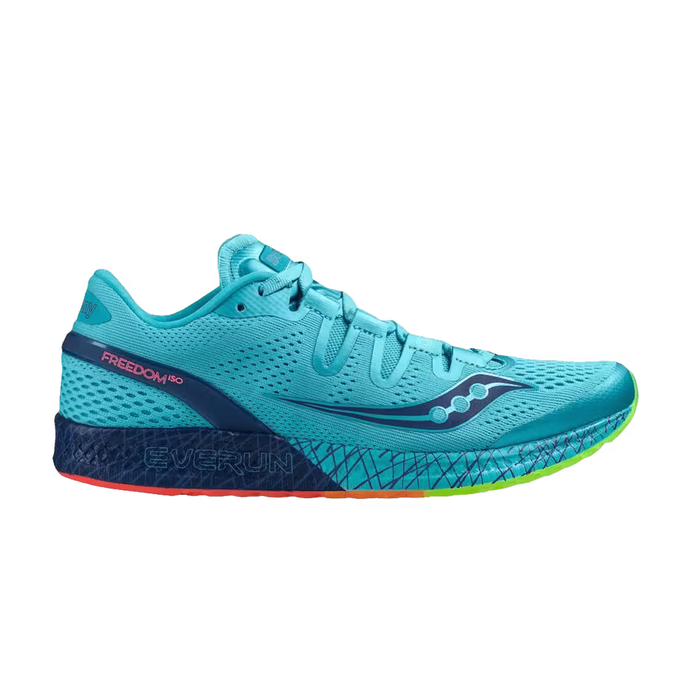 Saucony Women's Freedom ISO Blue Citron