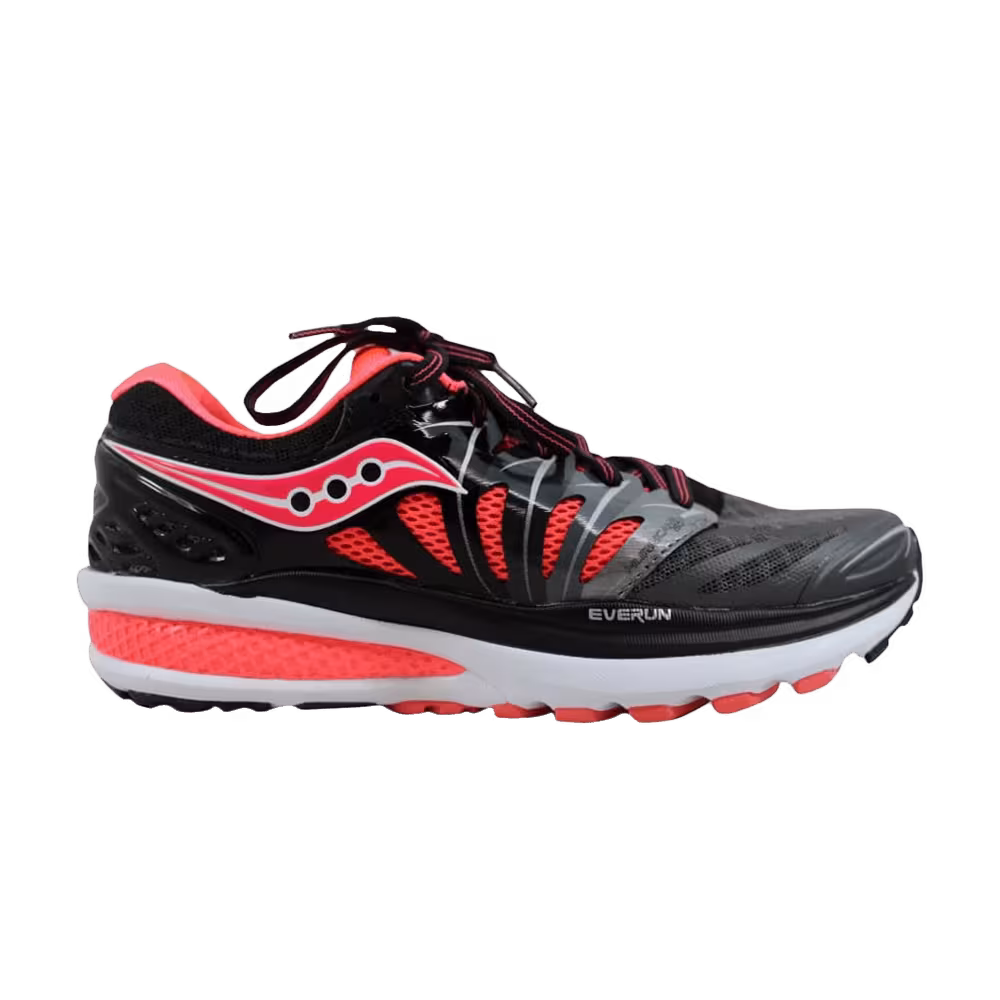 Saucony Women's Hurricane ISO 2 Black Charcoal Coriander