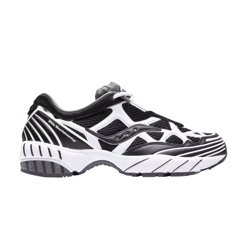 White Mountaineering x Saucony Grid Web Black White