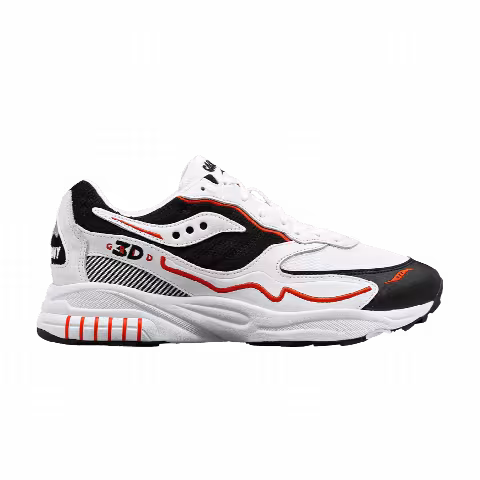 Saucony 3D Grid Hurricane 'White Black Red'