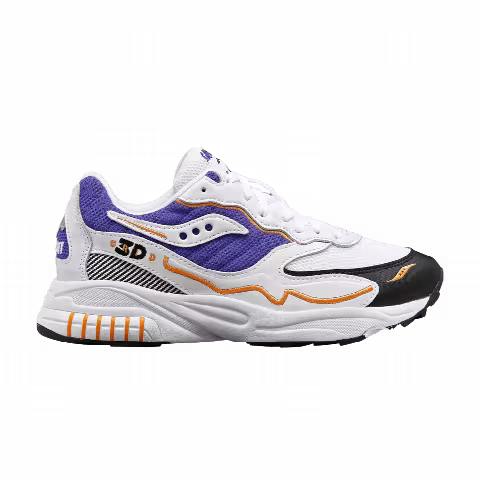 Saucony 3D Grid Hurricane 'White Purple Orange'