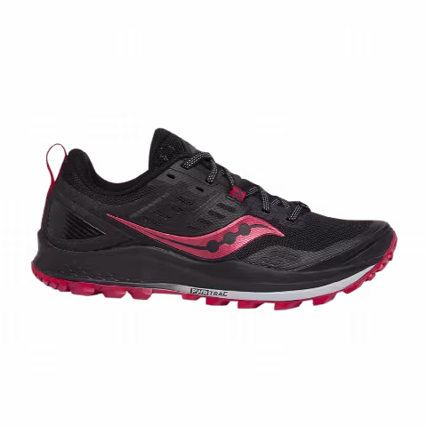 Saucony Wmns Peregrine 10 Wide 'Black Barberry'