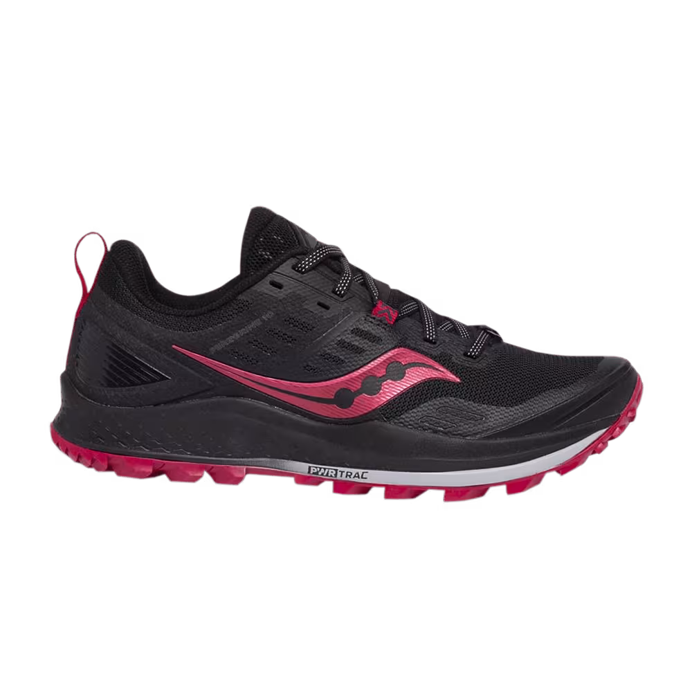 Saucony Women's Peregrine 10 Wide Black Barberry