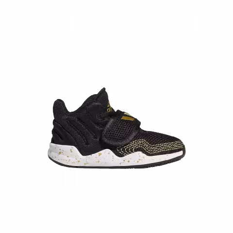 Adidas Deep Threat I 'Black Gold Metallic Splatter'