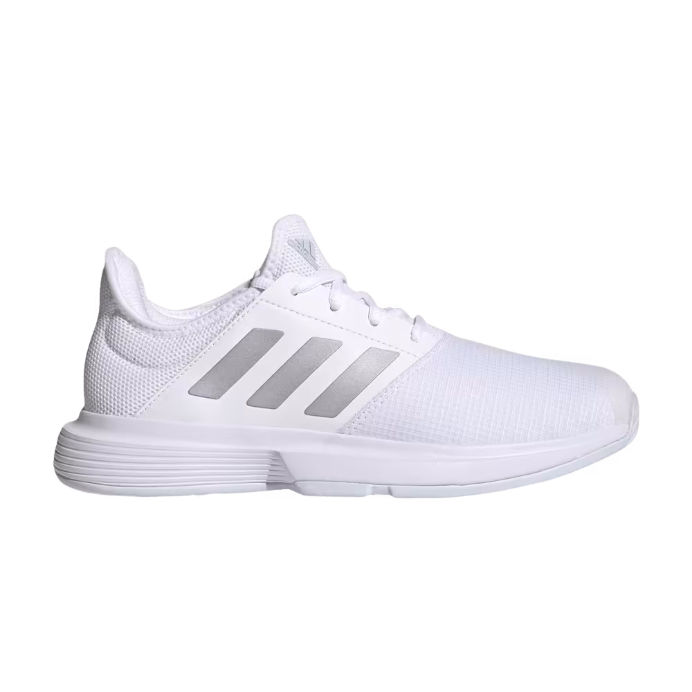 Adidas Women's GameCourt White Silver Metallic