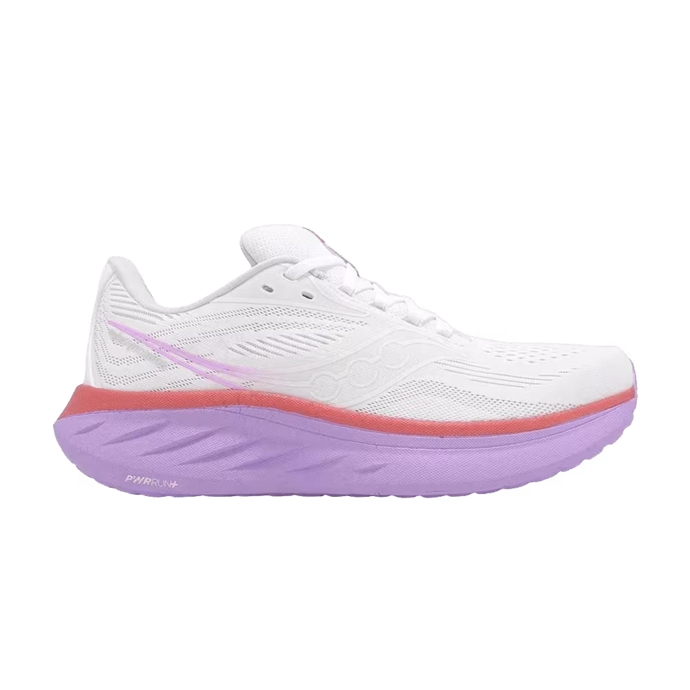 Saucony Women's Ride 18 White Coral